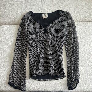 Ice Blouse Black No Size Tag